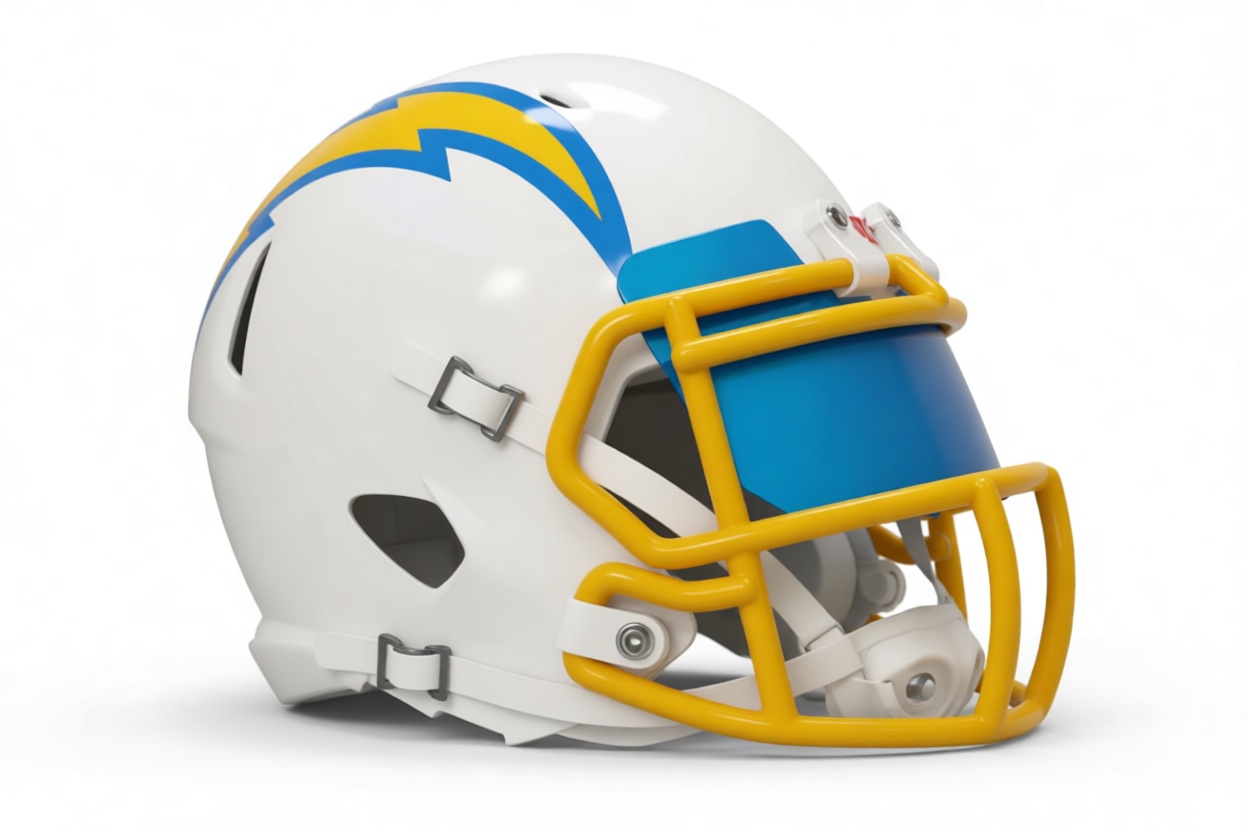 Los Angeles Chargers Helmet free 3D printable STL