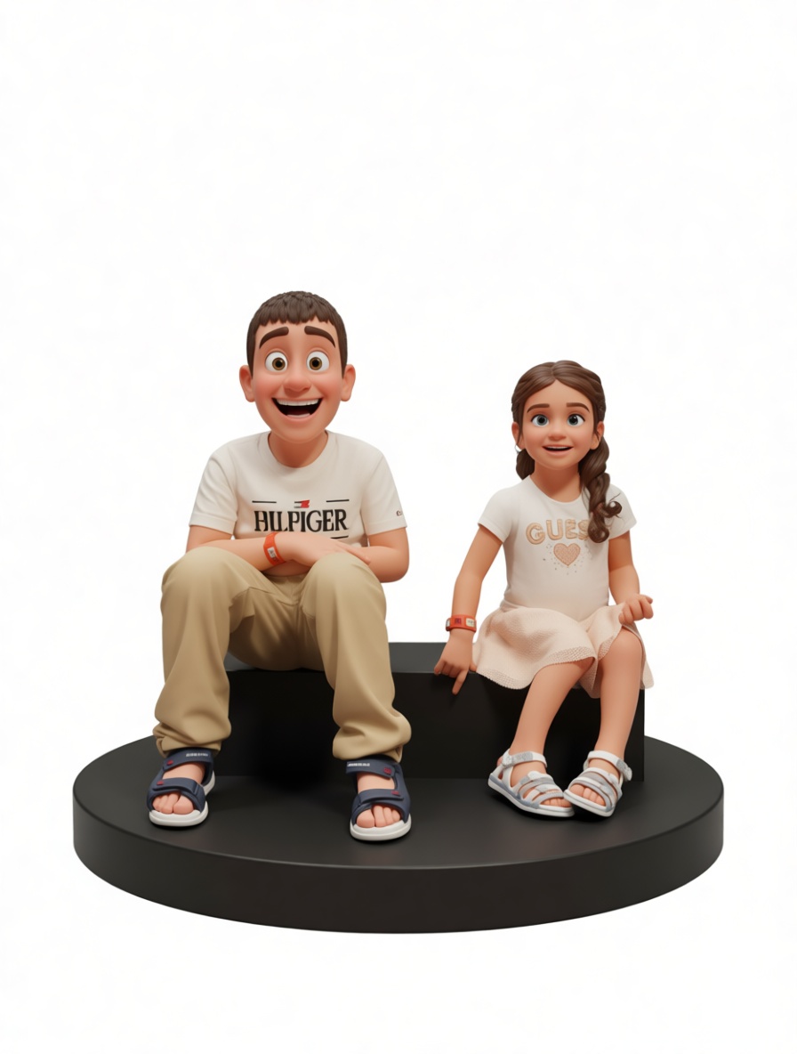 Kids Sitting Miniature free 3D printable STL