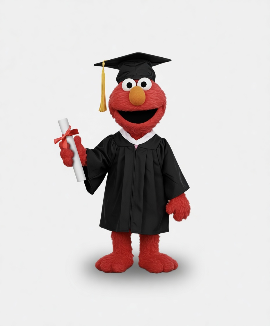 Elmo Graduation Figurine free 3D printable STL