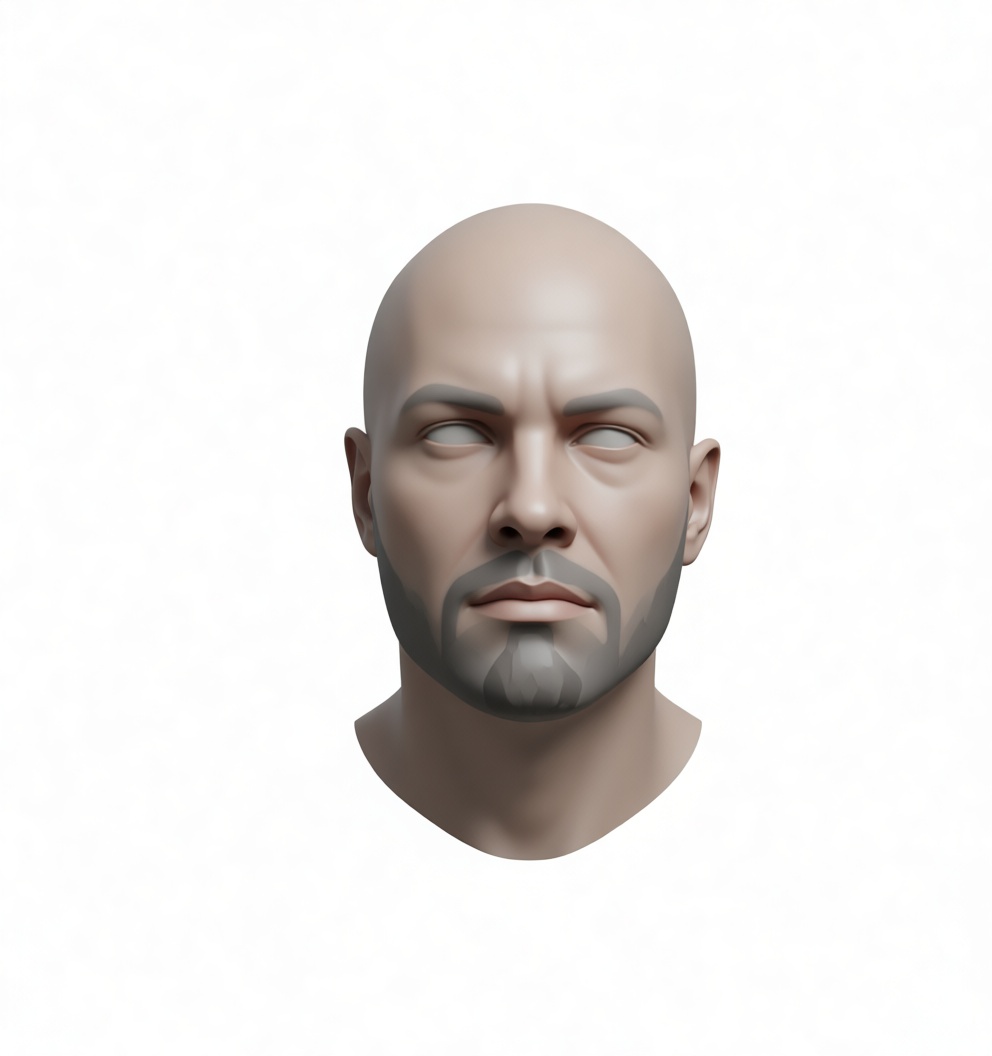 Bald Man Bust free 3D printable STL
