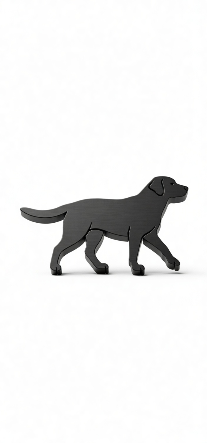 Labrador Retriever Silhouette free 3D printable STL