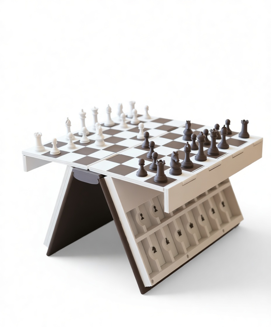 Foldable Chess Set free 3D printable STL