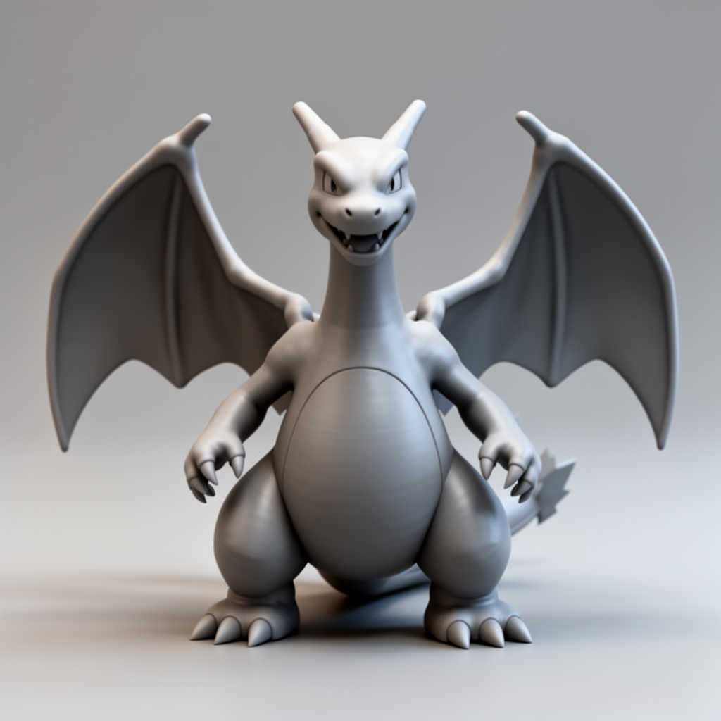 Charizard Figurine free 3D printable STL