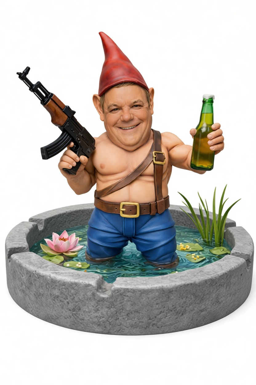 Gnome Warrior Figurine free 3D printable STL