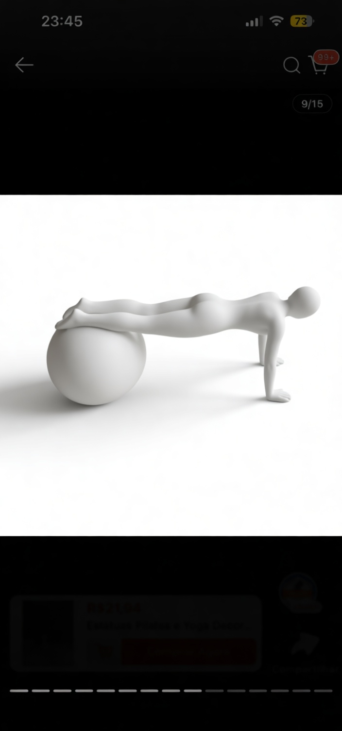 Figure with Exercise Ball Sculpture free 3D printable STL