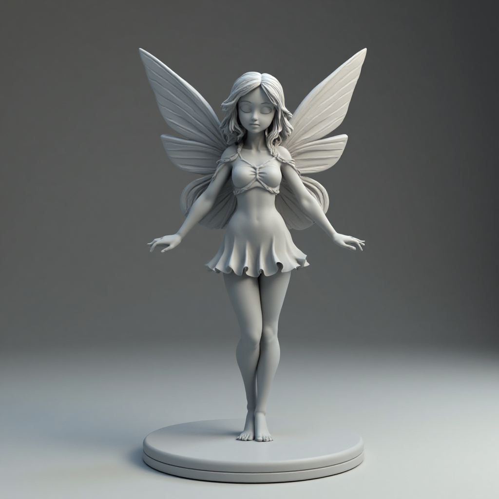 Flying Fairy Figurine free 3D printable STL