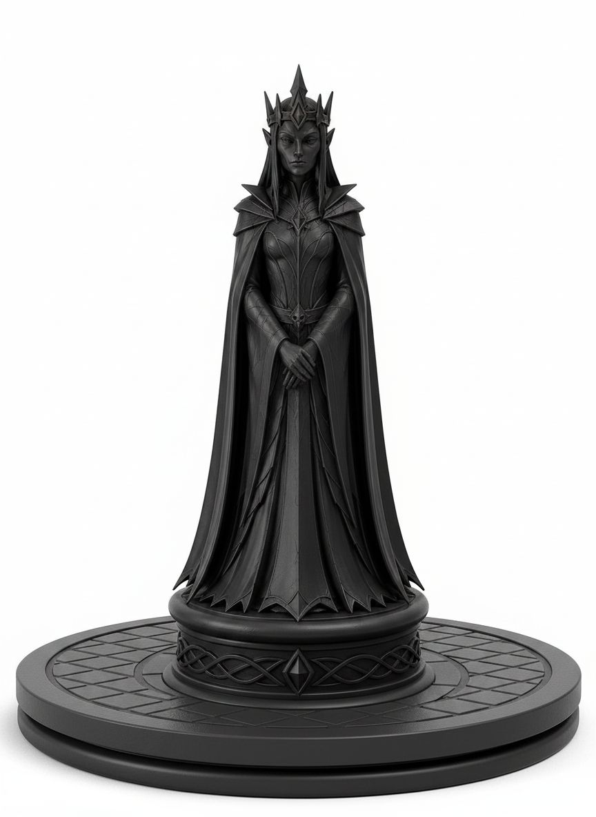 Morgana Chess Queen Statue free 3D printable STL