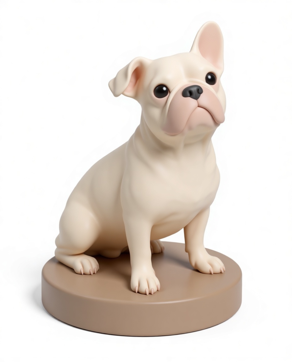 French Bulldog Figurine free 3D printable STL