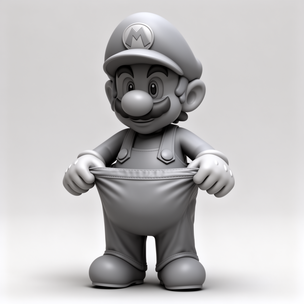 Super Mario Container Figurine free 3D printable STL