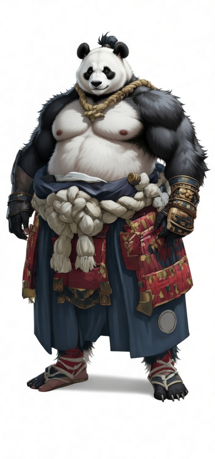 Panda Warrior Figurine free 3D printable STL