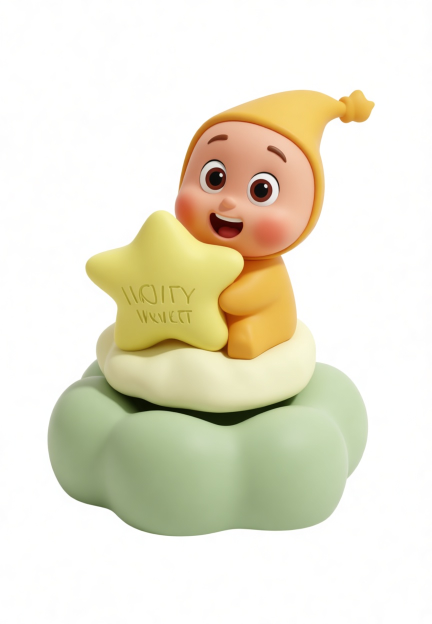 Yellow Baby Figurine free 3D printable STL
