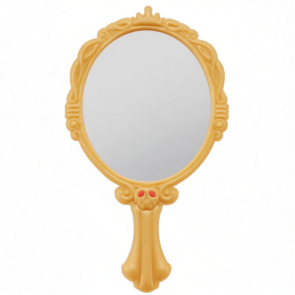 Skull Hand Mirror free 3D printable STL