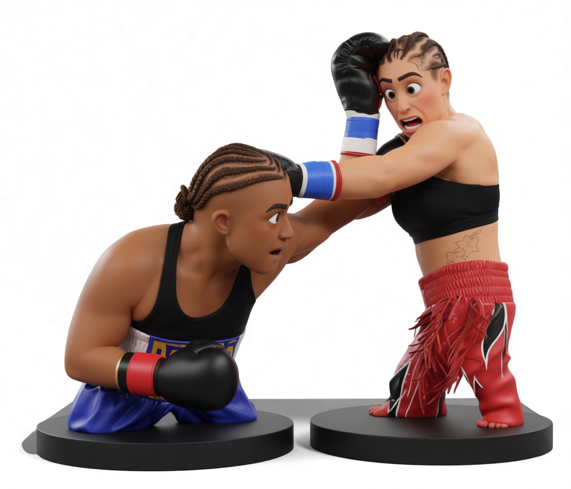 Boxing Fighters Miniatures free 3D printable STL