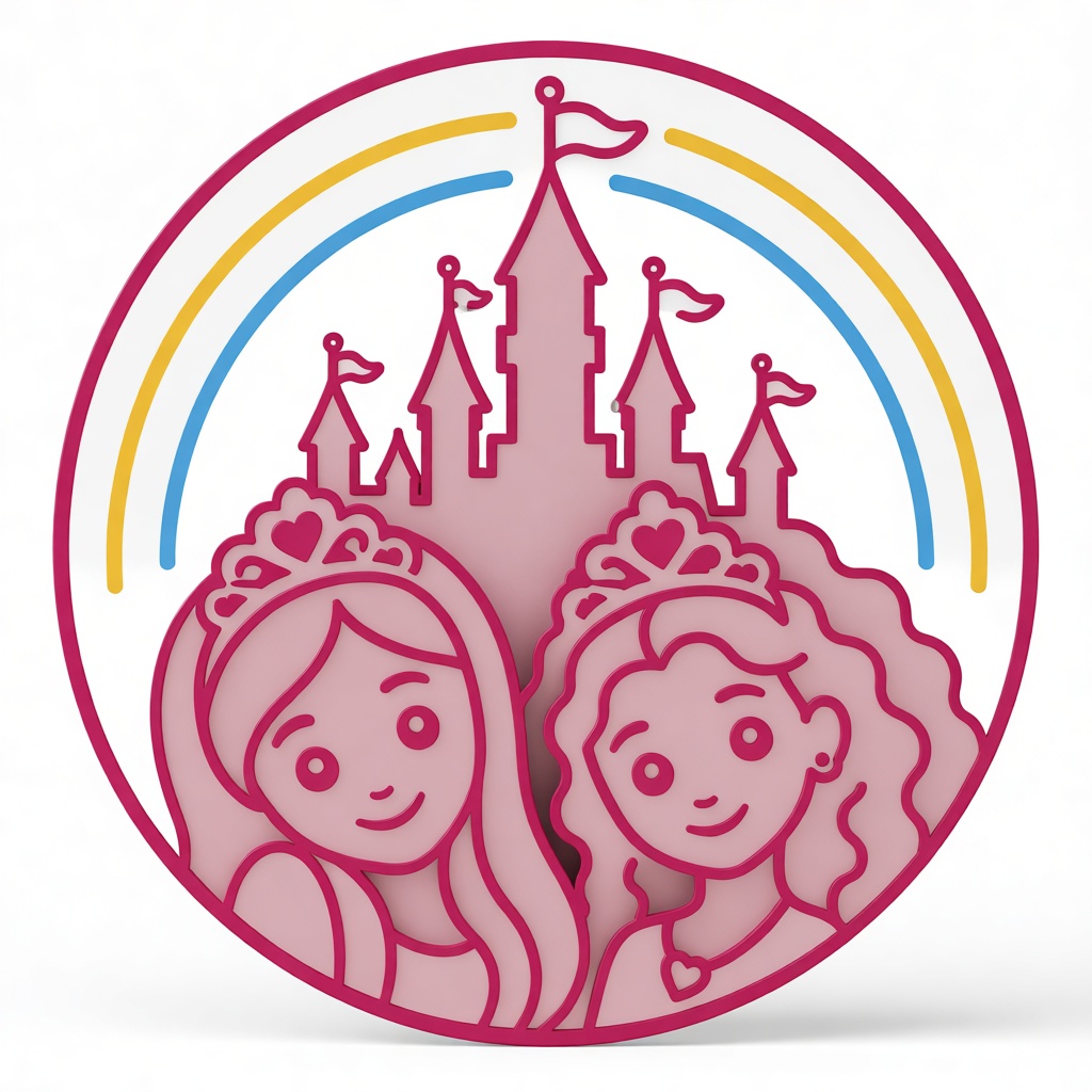 Princess Castle Medallion free 3D printable STL