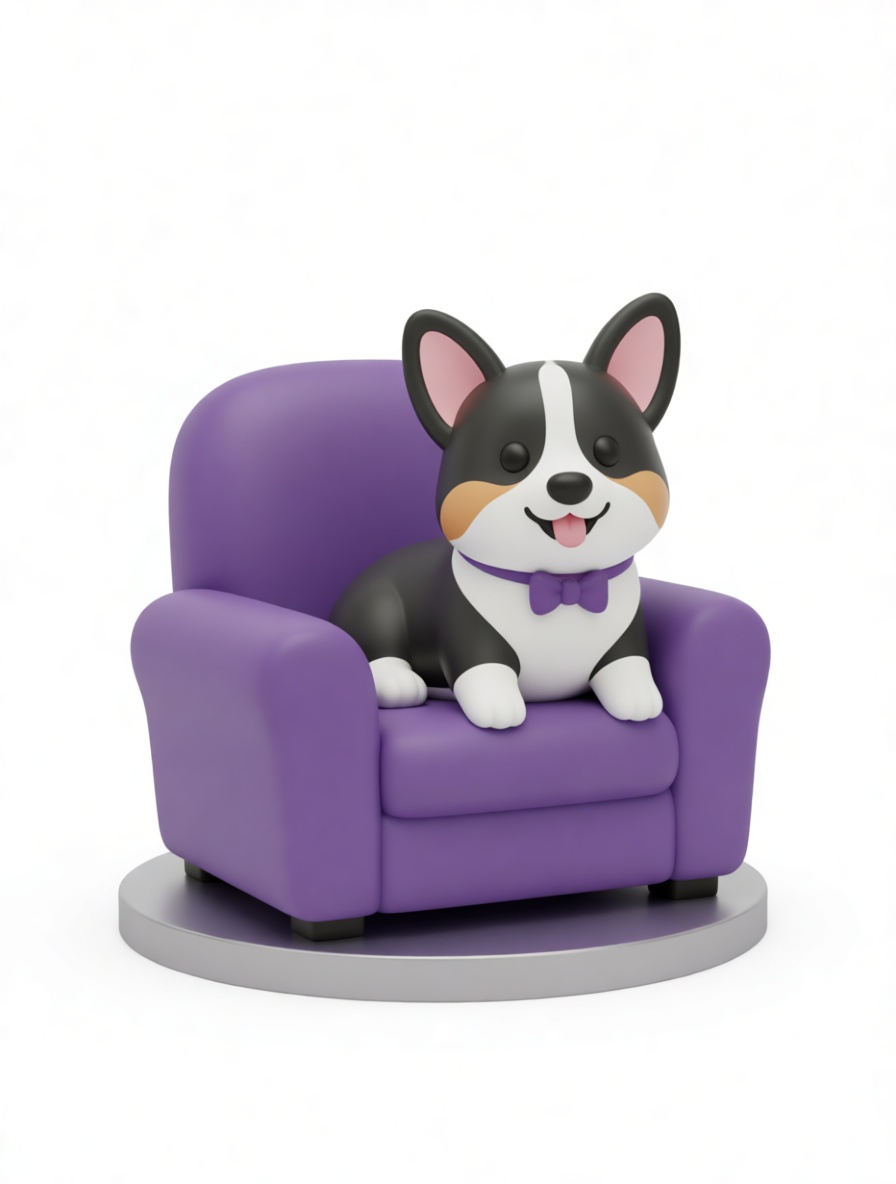 Corgi Dog Figurine free 3D printable STL