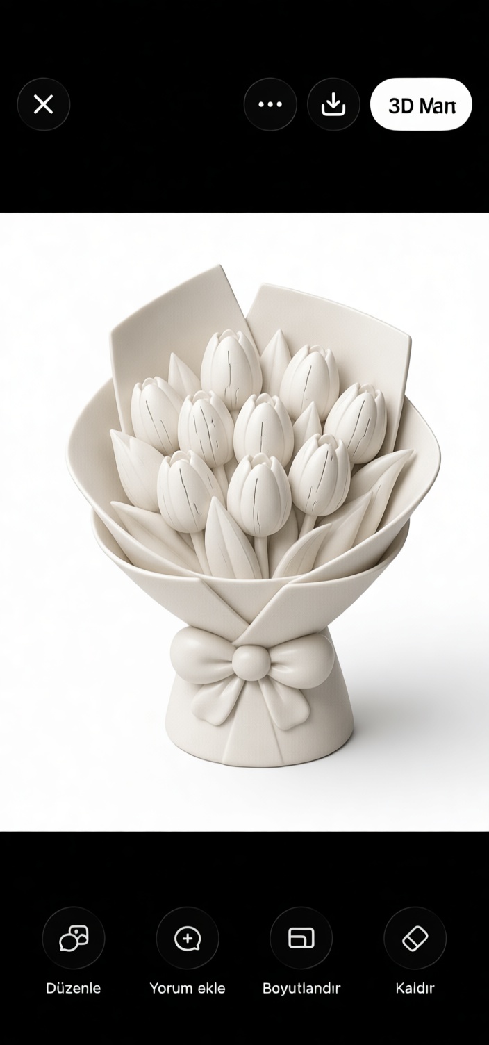Tulip Bouquet Figurine free 3D printable STL