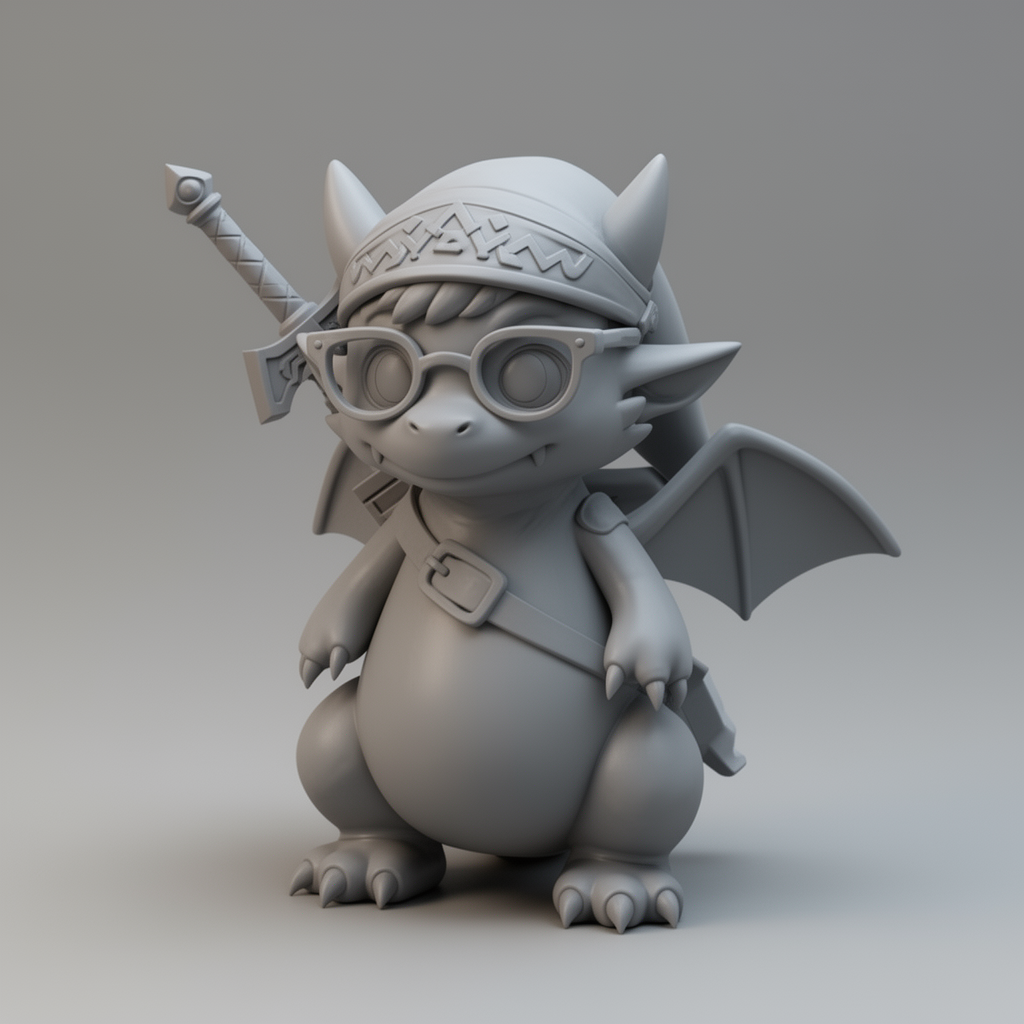 Zelda Dragon Figurine free 3D printable STL