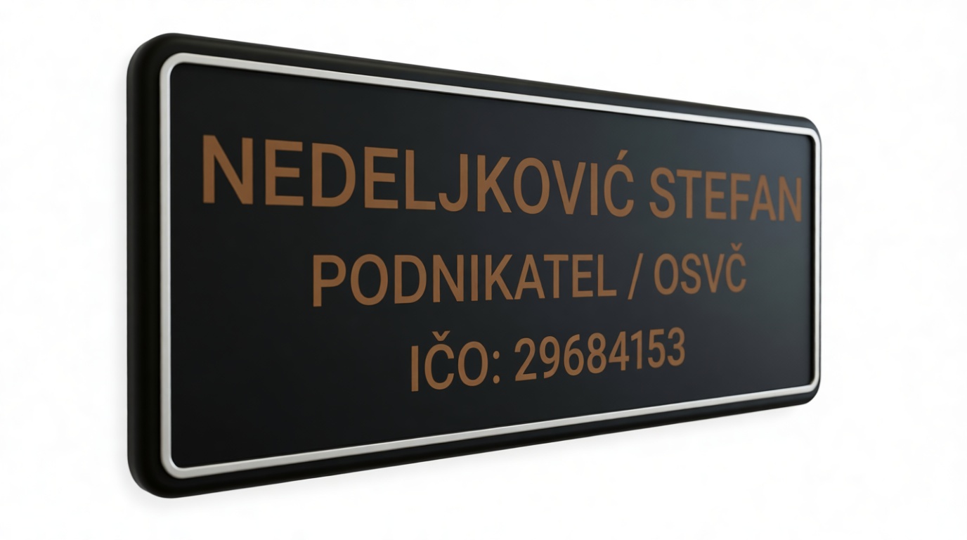 Business Nameplate Plaque free 3D printable STL