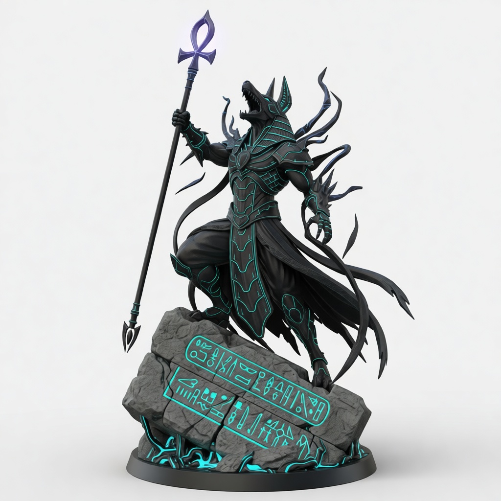 Anubis God Figurine free 3D printable STL