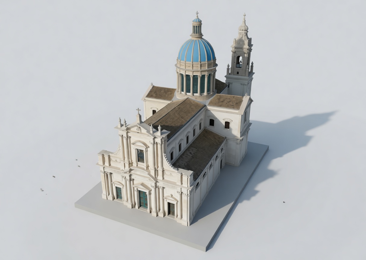 Dome Cathedral Model free 3D printable STL