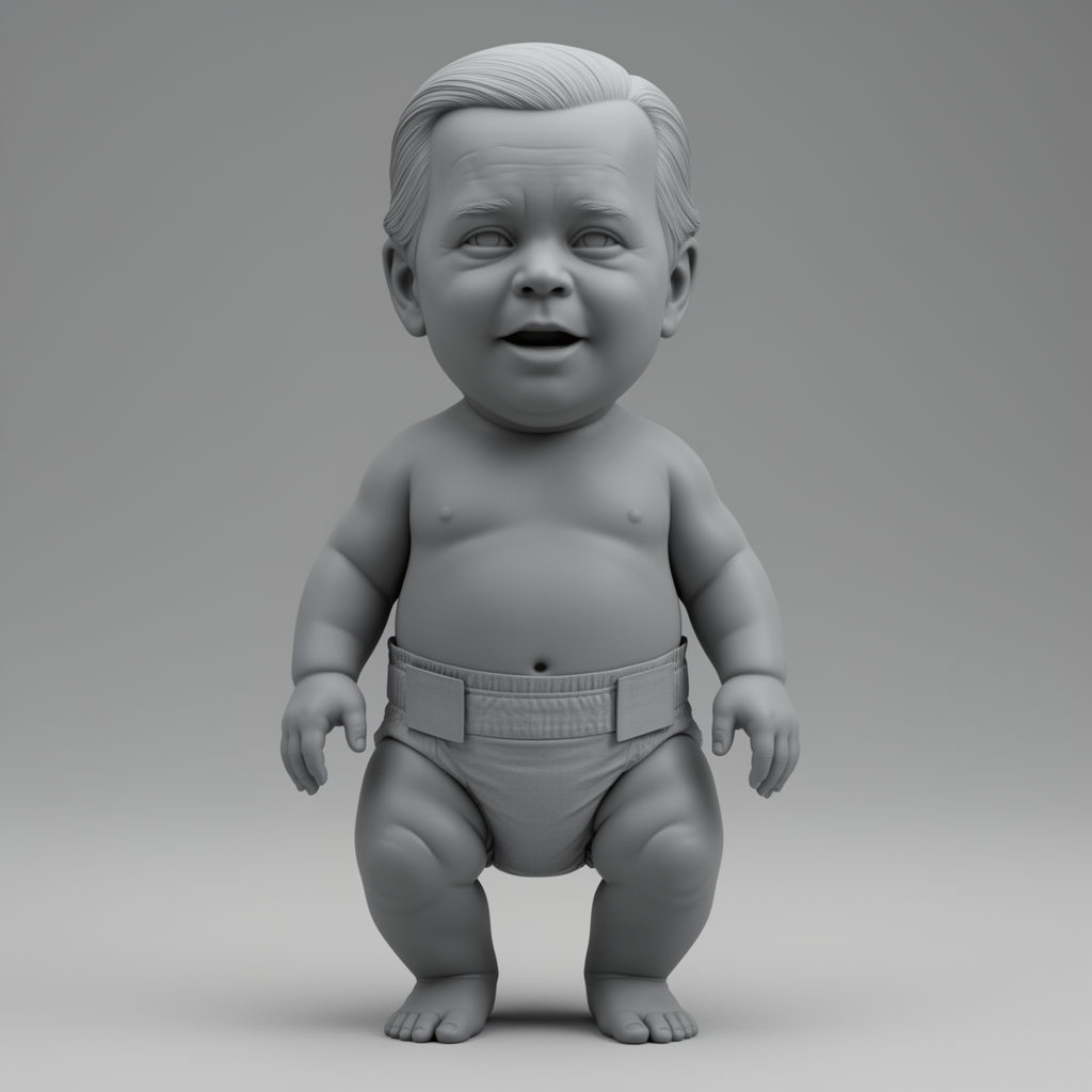 Joe Biden Baby Figurine free 3D printable STL