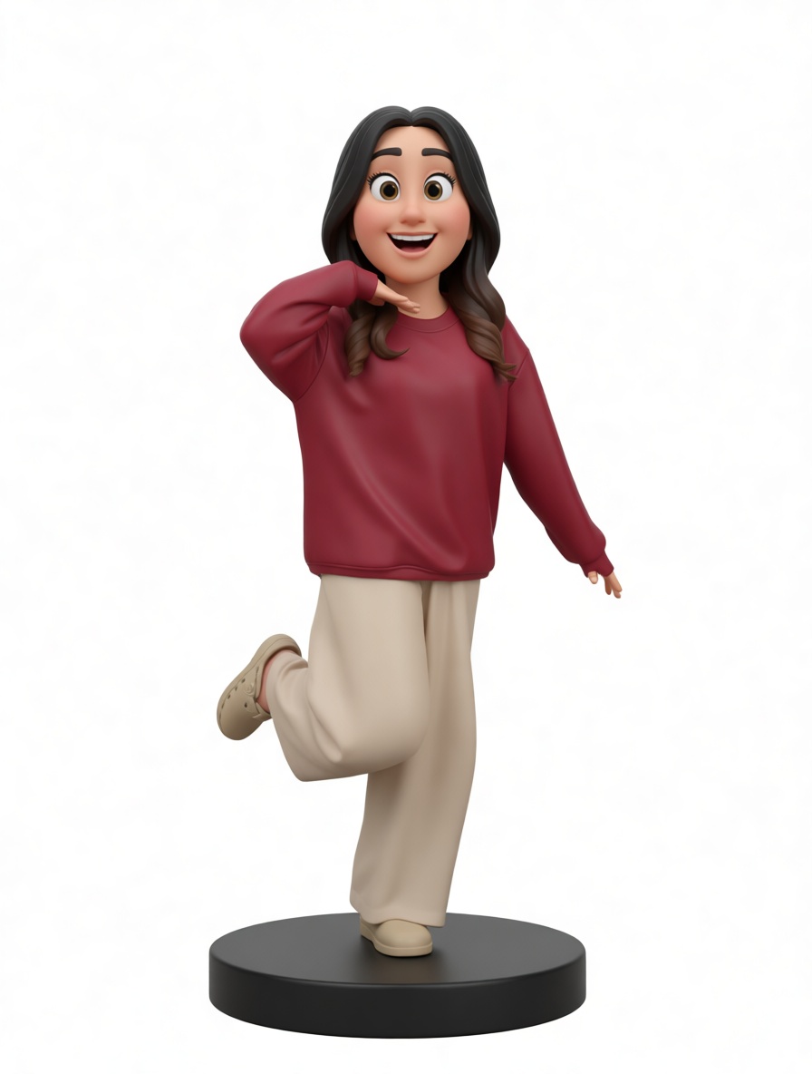Happy Girl Figurine free 3D printable STL