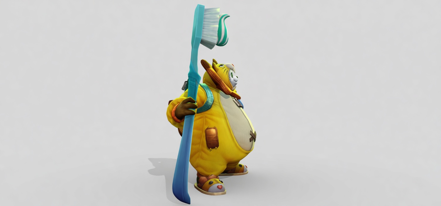 Cat Toothbrush Mascot Figurine free 3D printable STL