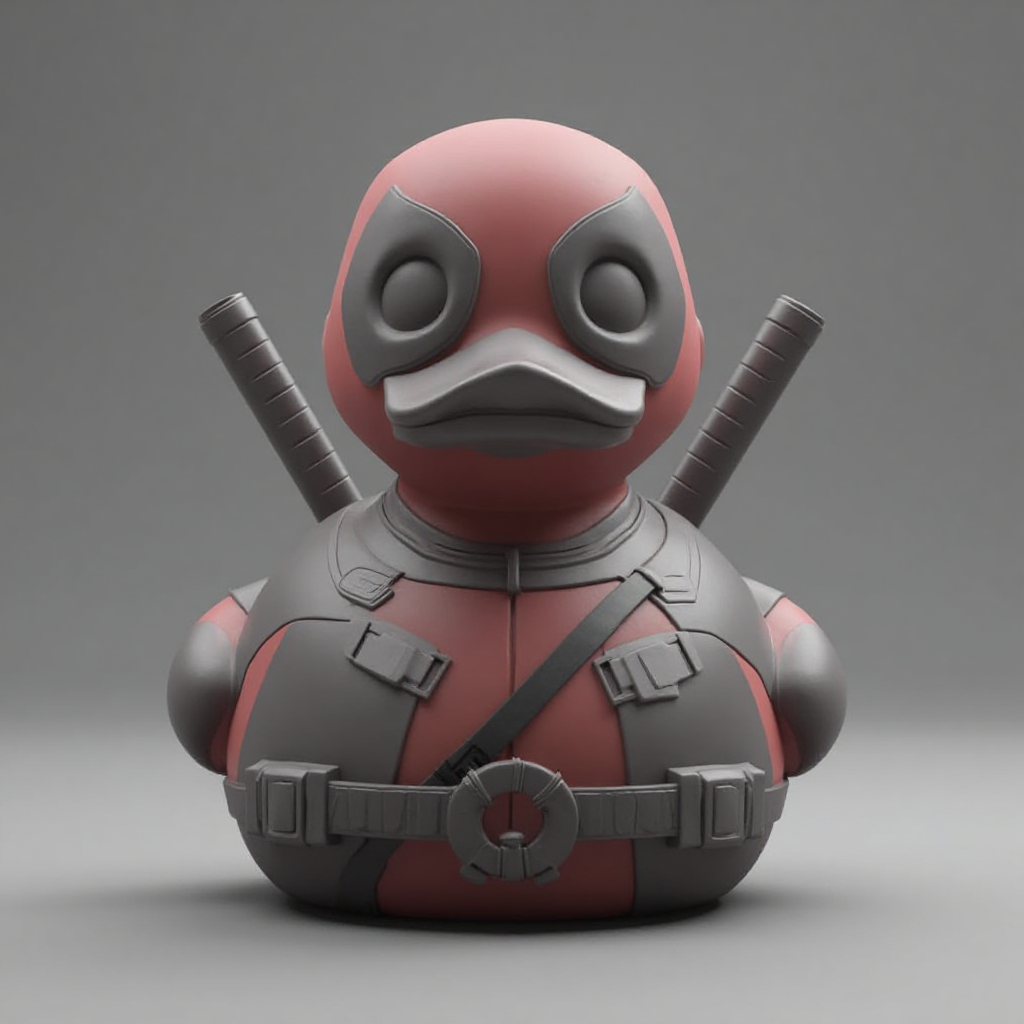 Deadpool Rubber Duck Figurine free 3D printable STL
