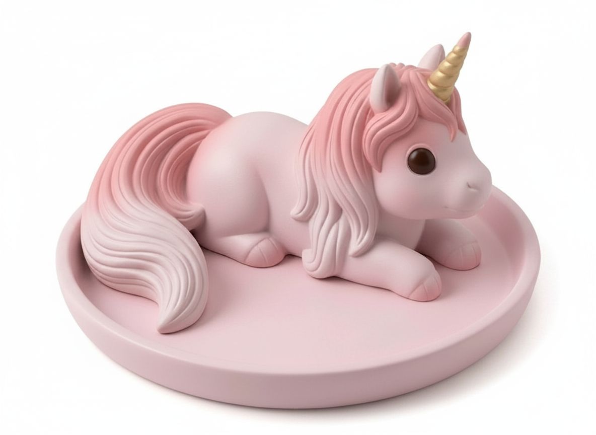 Pink Unicorn Figurine free 3D printable STL