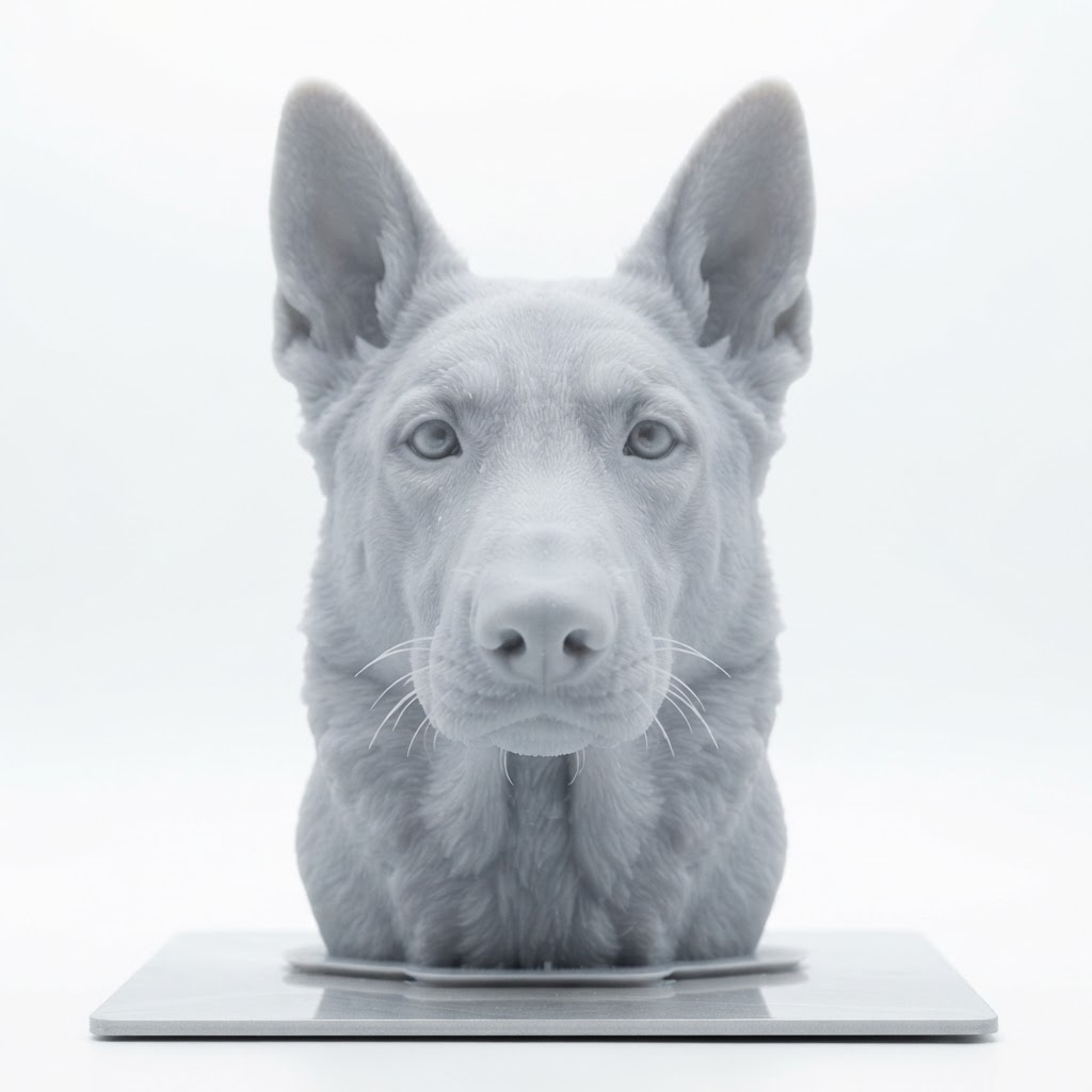 German Shepherd Bust free 3D printable STL