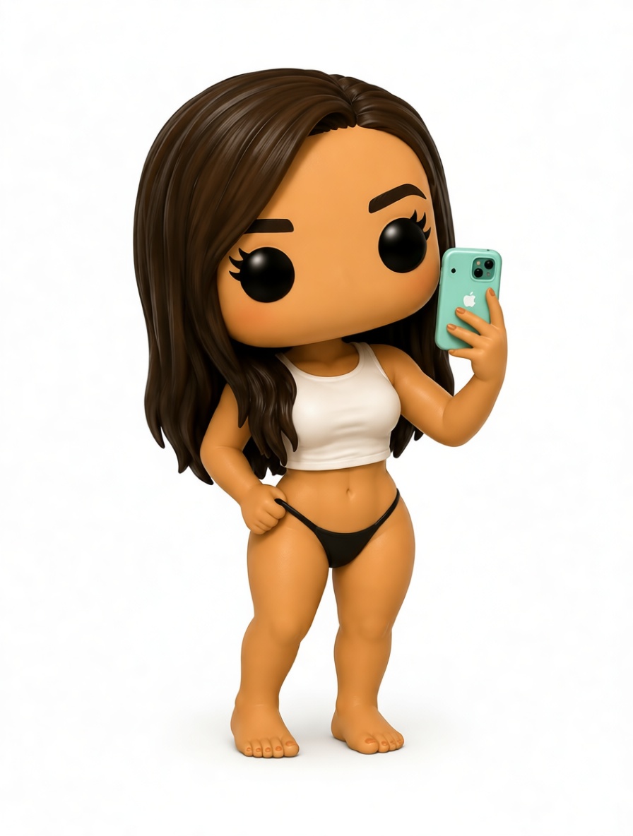 Woman Selfie Figurine free 3D printable STL