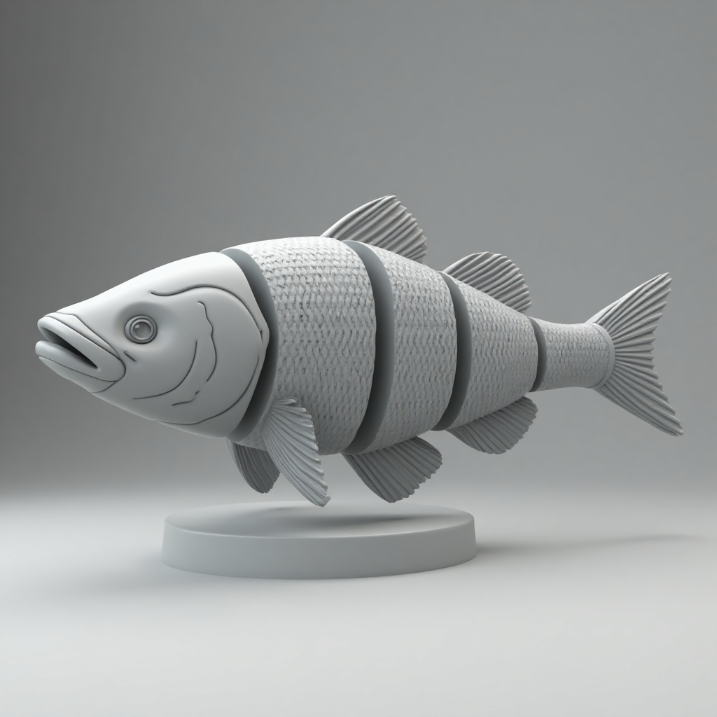 Articulated Fishing Swimbait free 3D printable STL
