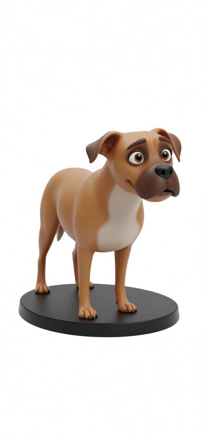 Boxer Dog Figurine free 3D printable STL