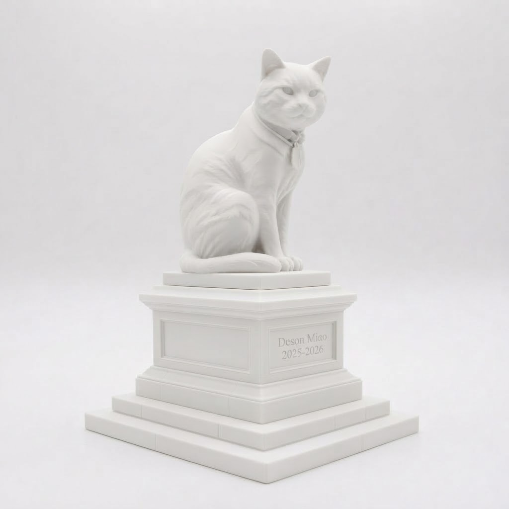 Domestic Cat Statue free 3D printable STL