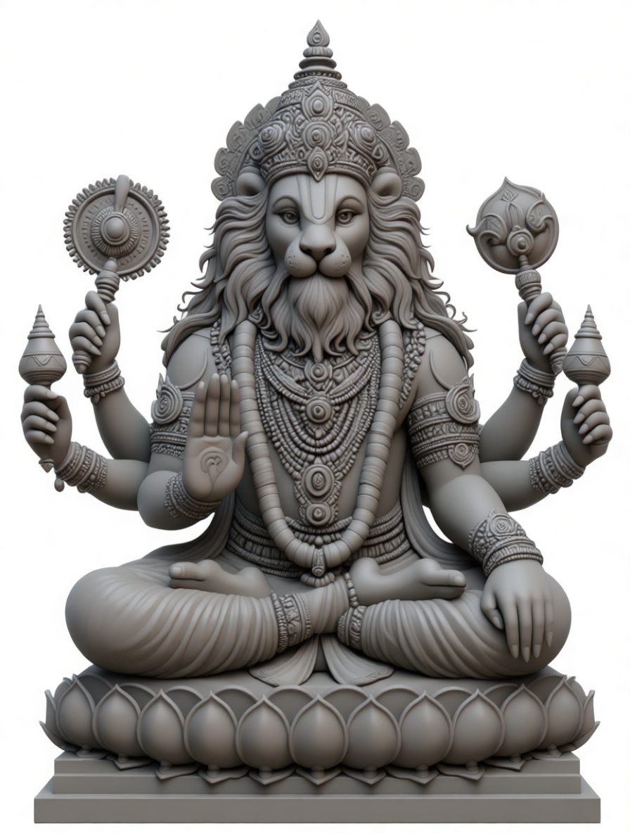 Narasimha Statue free 3D printable STL