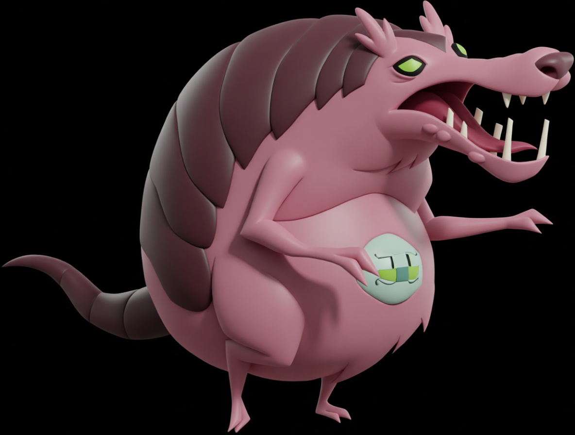 Snort the Armored Boar Figurine free 3D printable STL