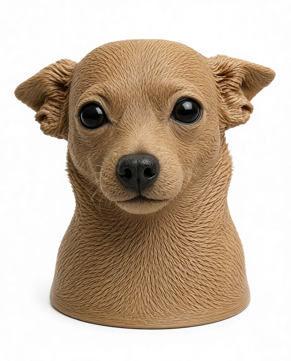 Chihuahua Dog Bust free 3D printable STL