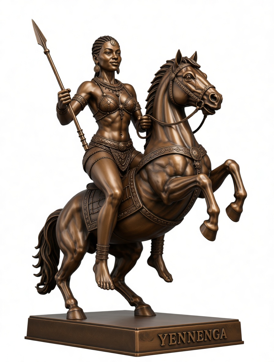 Yennenga Warrior Statue free 3D printable STL