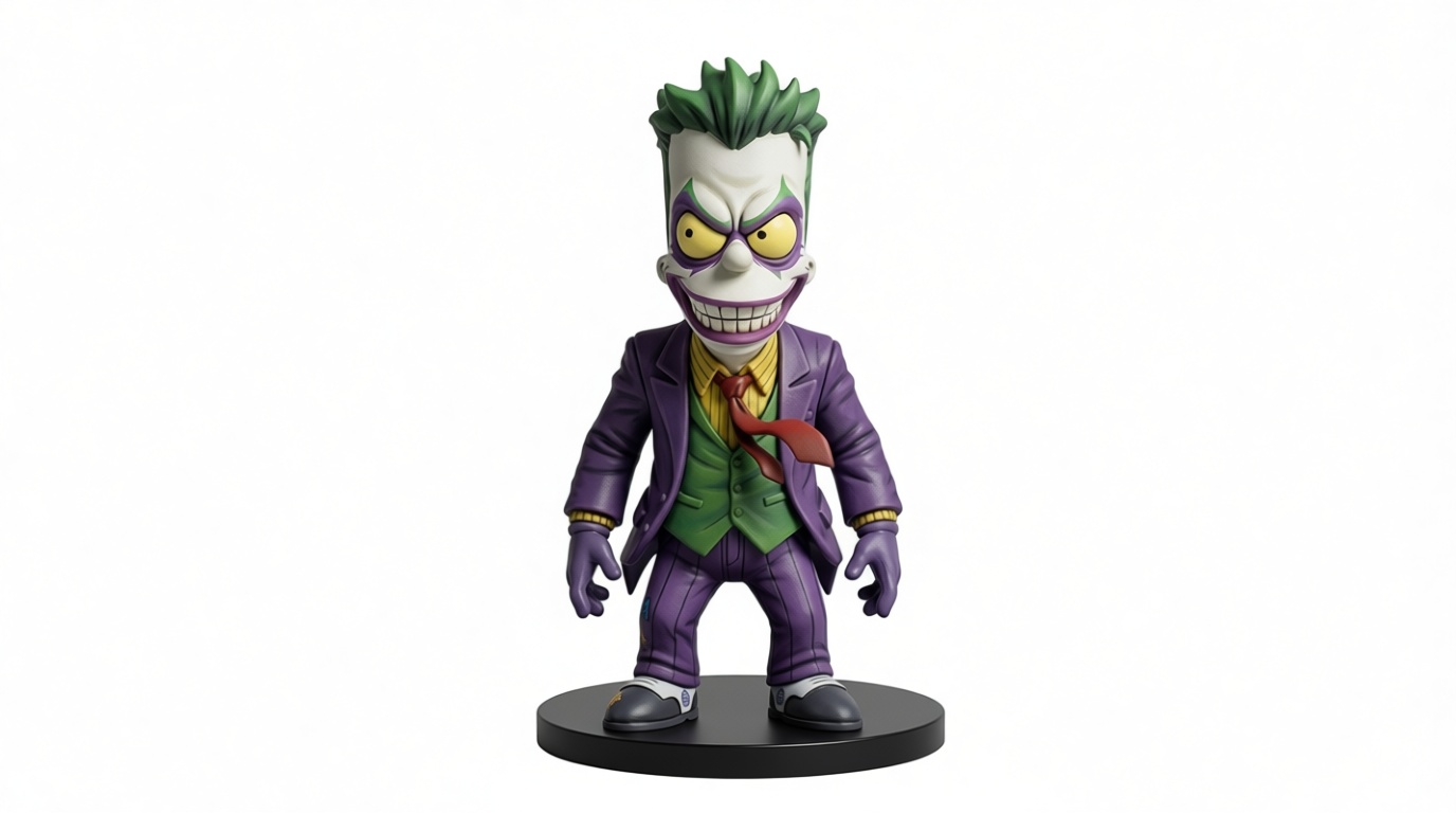 Joker Stylized Figurine free 3D printable STL