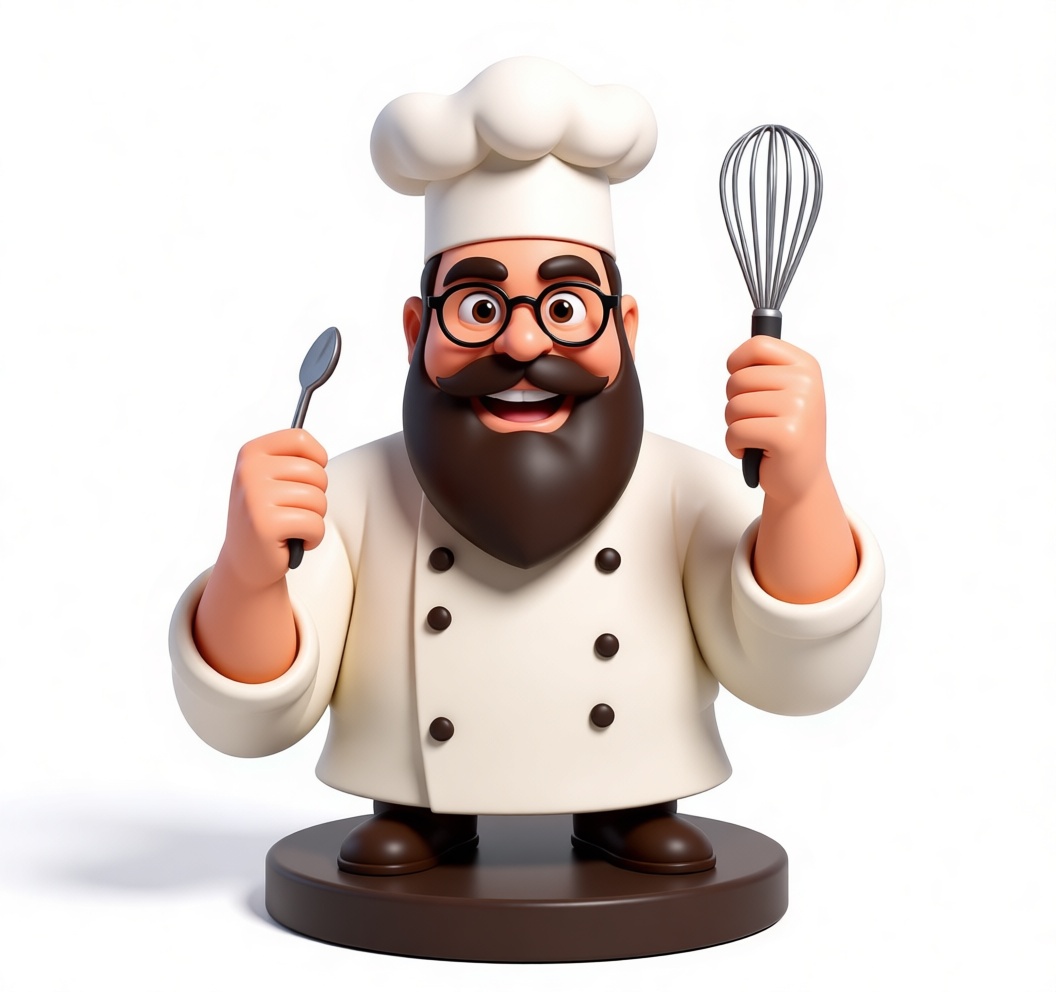 Bearded Chef Figurine free 3D printable STL