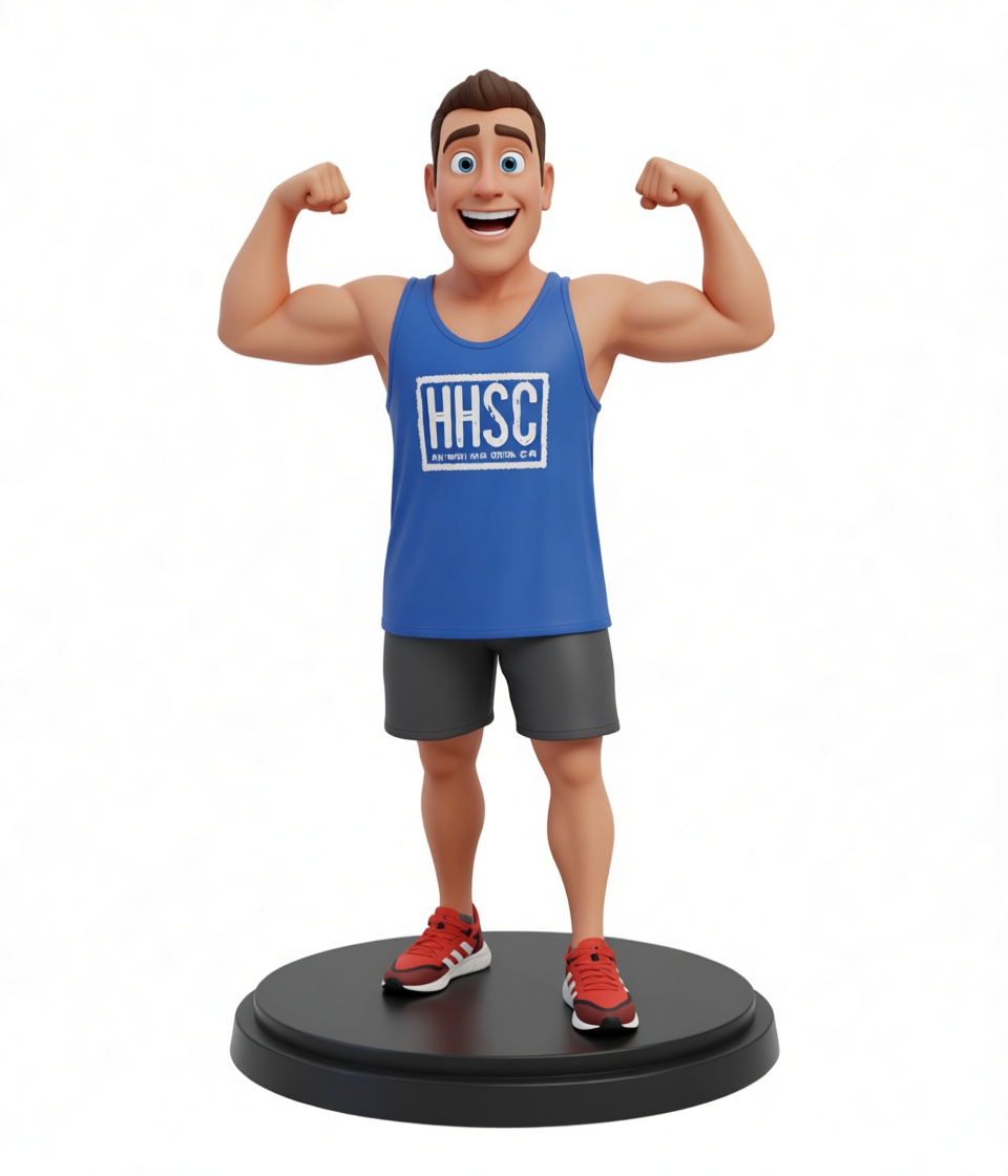 Muscular Man Figurine free 3D printable STL