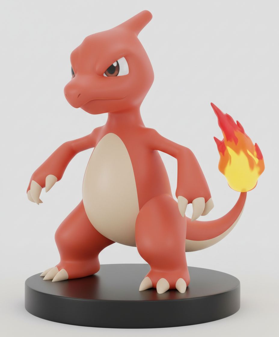 Charmeleon Figurine free 3D printable STL
