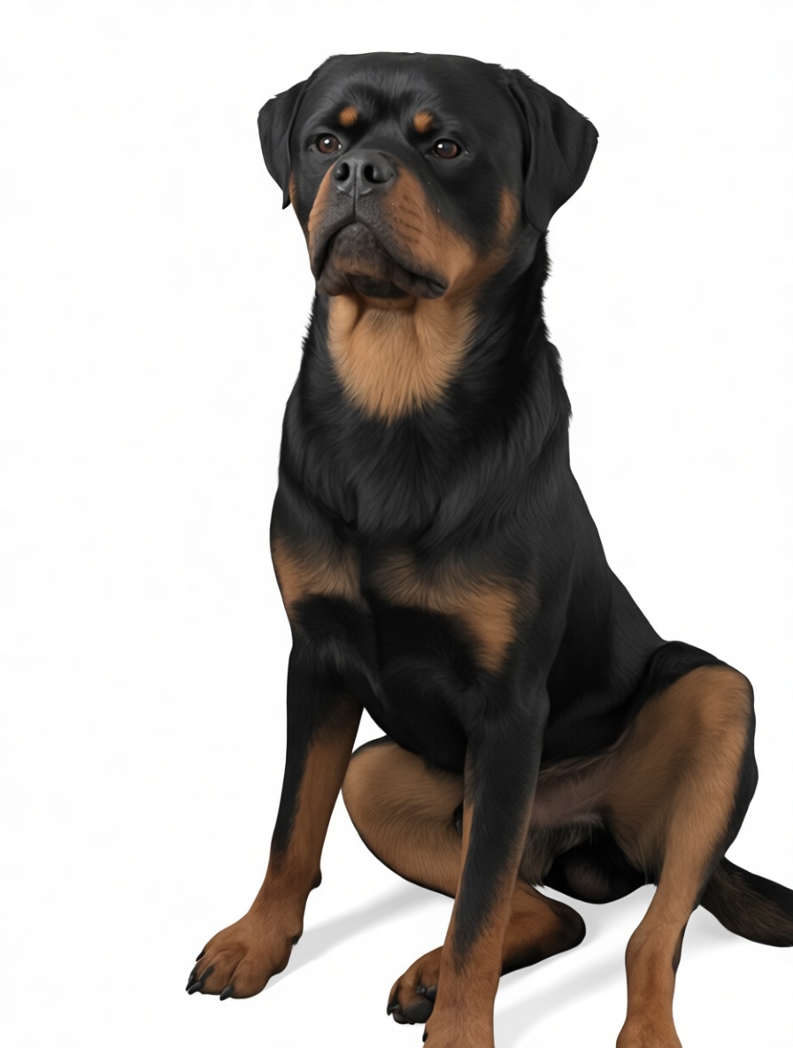 Rottweiler Dog Figurine free 3D printable STL
