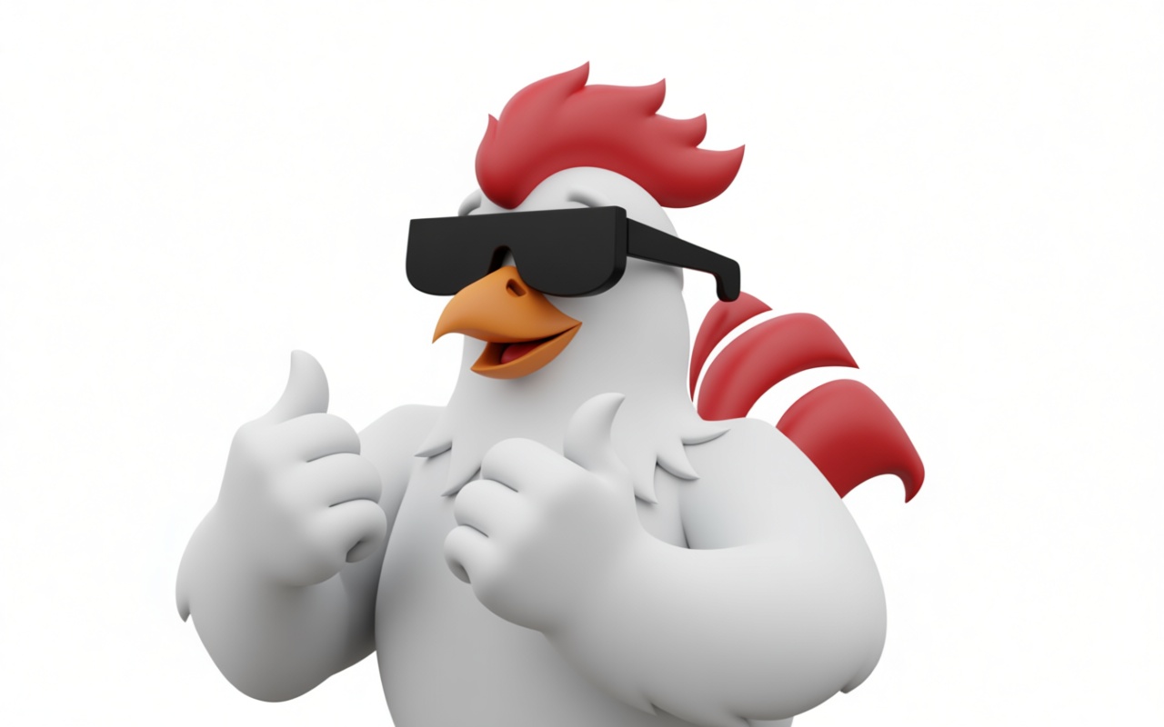 Cool Chicken Figurine free 3D printable STL