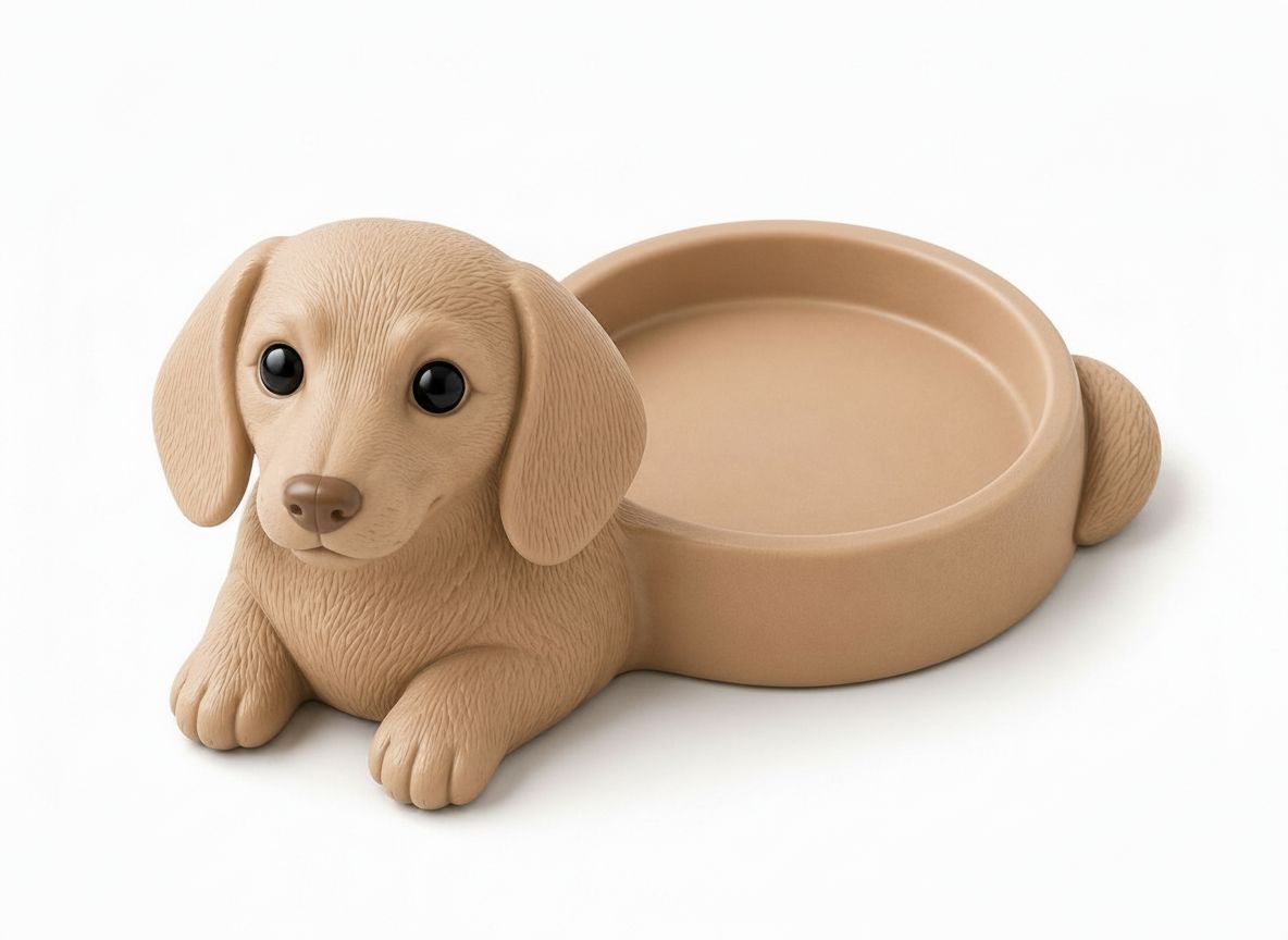 Dachshund Dog Bowl free 3D printable STL