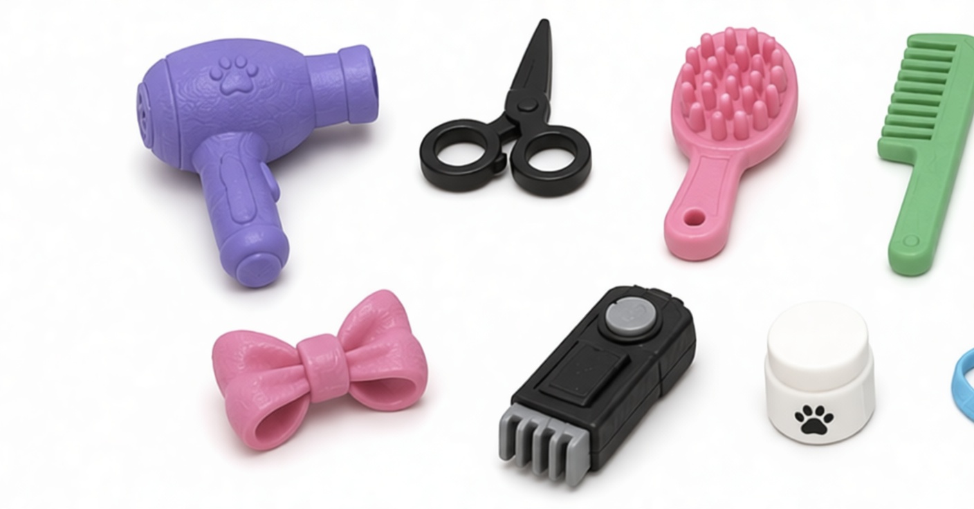 Pet Grooming Tool Set free 3D printable STL