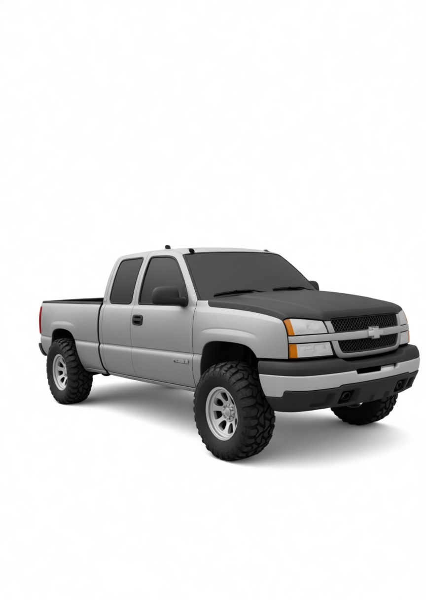 Chevrolet Silverado Pickup Model free 3D printable STL