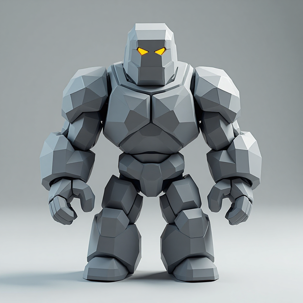 Stone Golem Figurine free 3D printable STL