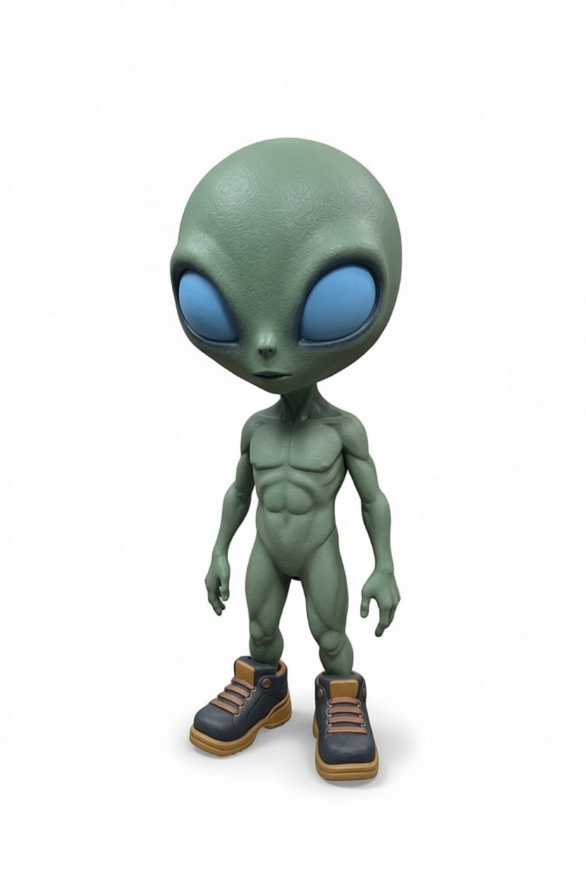 Gray Alien Figurine free 3D printable STL