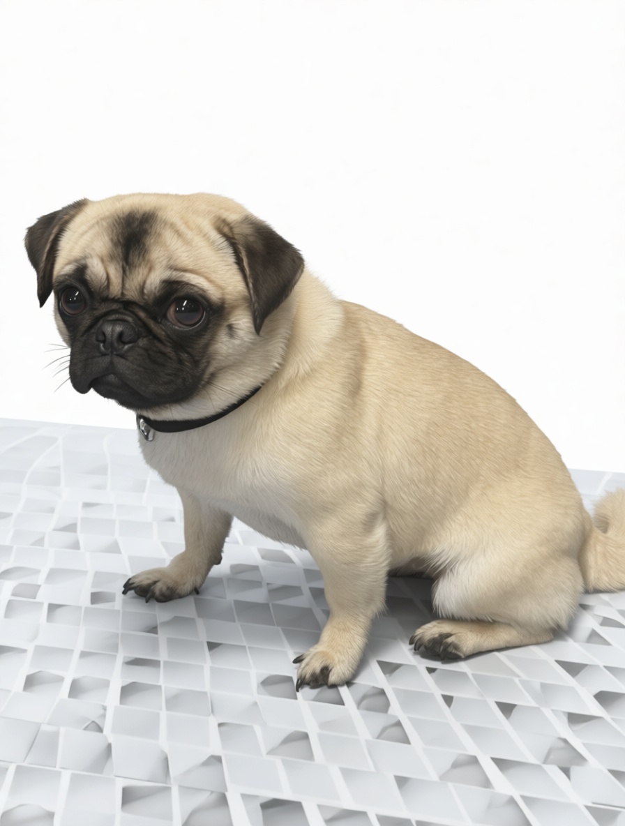 Pug Dog Figurine free 3D printable STL